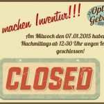 Wegen Inventur Geschlossen Vorlage Erstaunlich Wegen Inventur Geschlossen