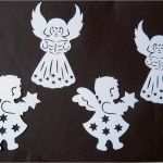 Weihnachten Basteln Vorlagen Kostenlos Wunderbar Fensterbild Filigran tonkarton " 4 Engel " Weihnachten