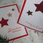 Weihnachtskarten Vorlagen Basteln Schön Sternen Weihnachtskarte Selber Basteln Diy Cardmaking