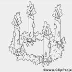 Weihnachtsmotive Vorlagen Kostenlos Best Of Adventskranz Bild Zum Ausmalen