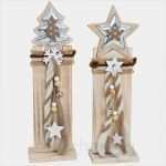 Weihnachtsschmuck Aus Holz Vorlagen Neu Holz Weihnachtsdeko Holzpfahl Mit Tannenbaum Oder Stern 1