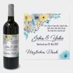 Weinetiketten Hochzeit Vorlagen Elegant Bedruckte Weinetiketten Hochzeit Aquarell "john & Yoko