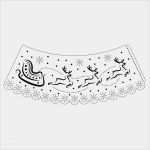 Weinglas Lampenschirm Vorlage Beste Lampenschirm Schablone "rentierschlitten" 27 5 X 11 Cm