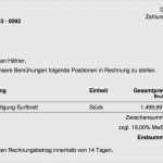 Weiterbelastung Rechnung Vorlage Cool 56 Wunderbar Rechnung Stellen Als Privatperson Vorlage