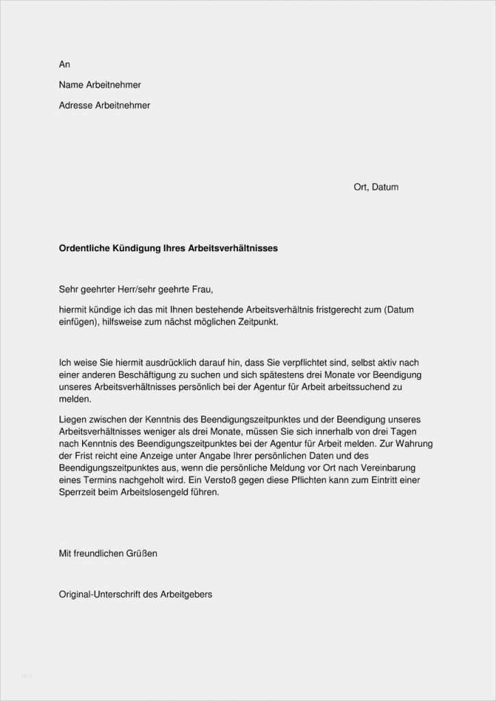 Well You Kündigung Vorlage Erstaunlich Kündigung Arbeitsvertrag Bestätigung Vorlage Kündigung