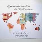 Weltkarte Geldgeschenk Vorlage Einzigartig Geldgeschenke Geldgeschenk Zur Hochzeit Weltkarte Mit