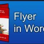 Werbeflyer Vorlage Wunderbar Flyer Selber Machen In Word