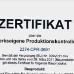 Werkseigene Produktionskontrolle Vorlage Schön Zertifikat Werkseigene Produktionskontrolle Schmidt