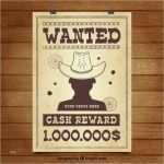 Western Steckbrief Vorlage Kostenlos Cool Wohnung Fahndungsplakat Krimineller Mit Hut