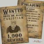 Western Steckbrief Vorlage Kostenlos Gut Einladungskarten Steckbrief Wanted Im Western Style