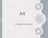 White Paper Vorlage Gut A4 Paper Lace Greeting Card White Pattern Cutout Template