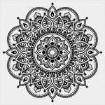 White Paper Vorlage Süß Mehndi Indische Henna Tätowierung Muster Oder Hintergrund