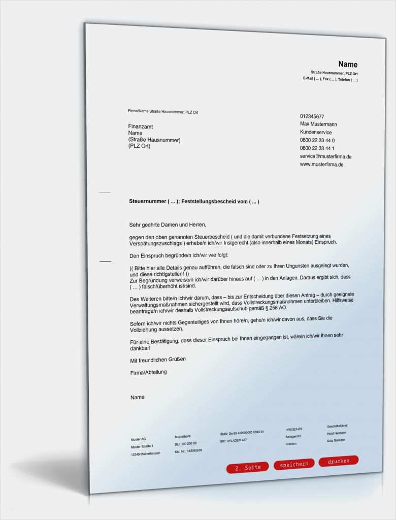 Widerspruch Strafbefehl Vorlage Neu Einspruch Gegen Einen Steuerbescheid Allgemein