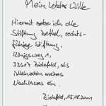 Wie Schreibe Ich Mein Testament Vorlage Elegant Mustertestament