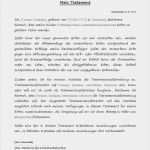 Wie Schreibe Ich Mein Testament Vorlage Luxus Testament Muster • Wie Schreibe Ich Ein Testament