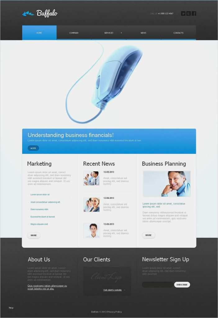Willkommenstext Homepage Vorlage Großartig Buffalo HTML Homepage Vorlage