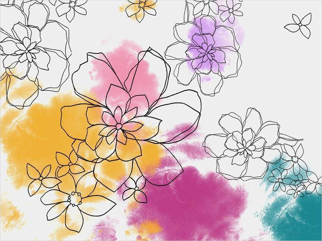 Window Color Vorlagen Blumen Wunderbar Floral Art Floral Design Floral Illustration Design Fl