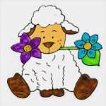 Window Color Vorlagen sommer Neu Fensterschmuck Window Color Fensterbild Lamm Lämmchen