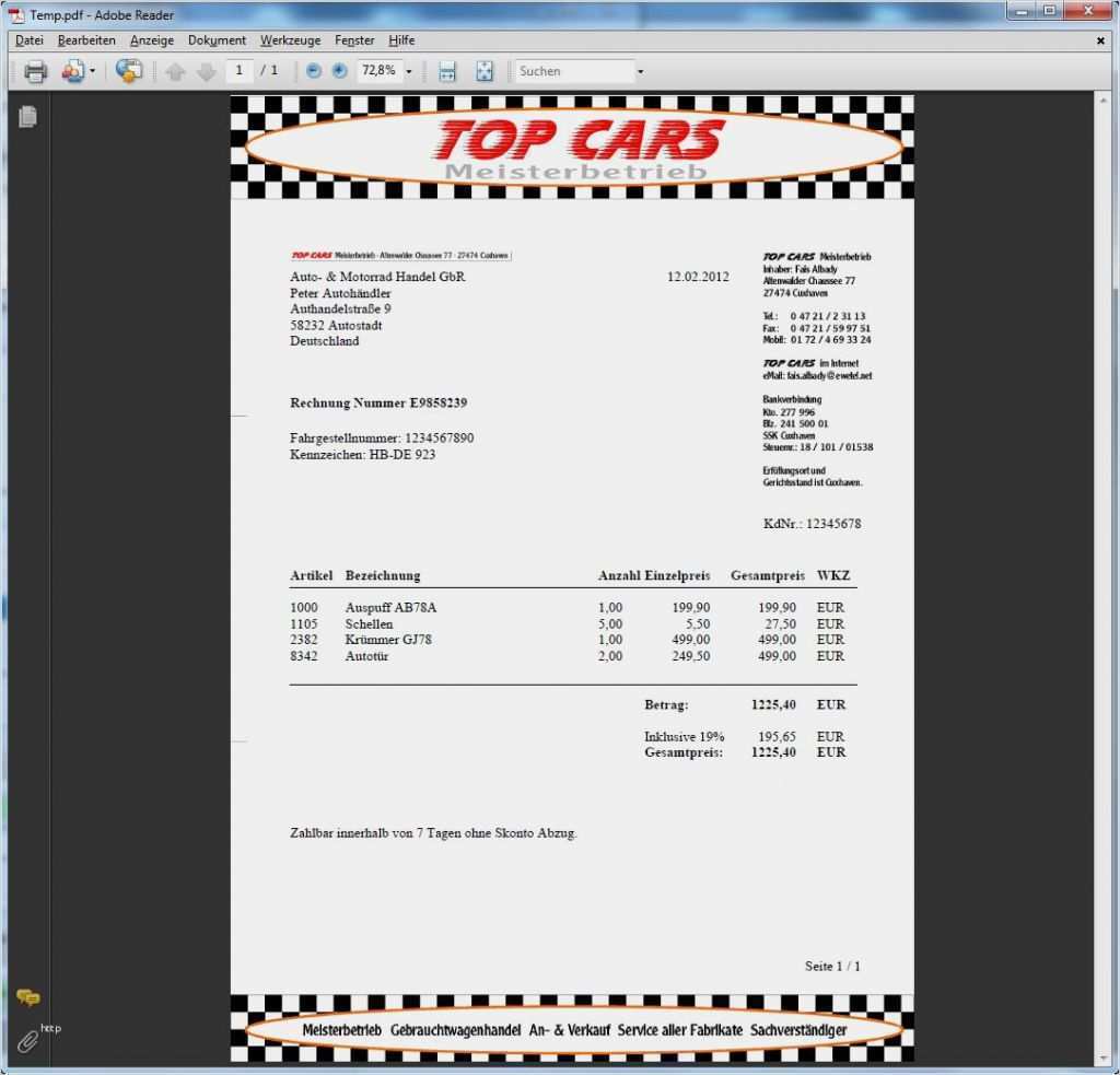 Wkz Rechnung Vorlage Fabelhaft Screenshots