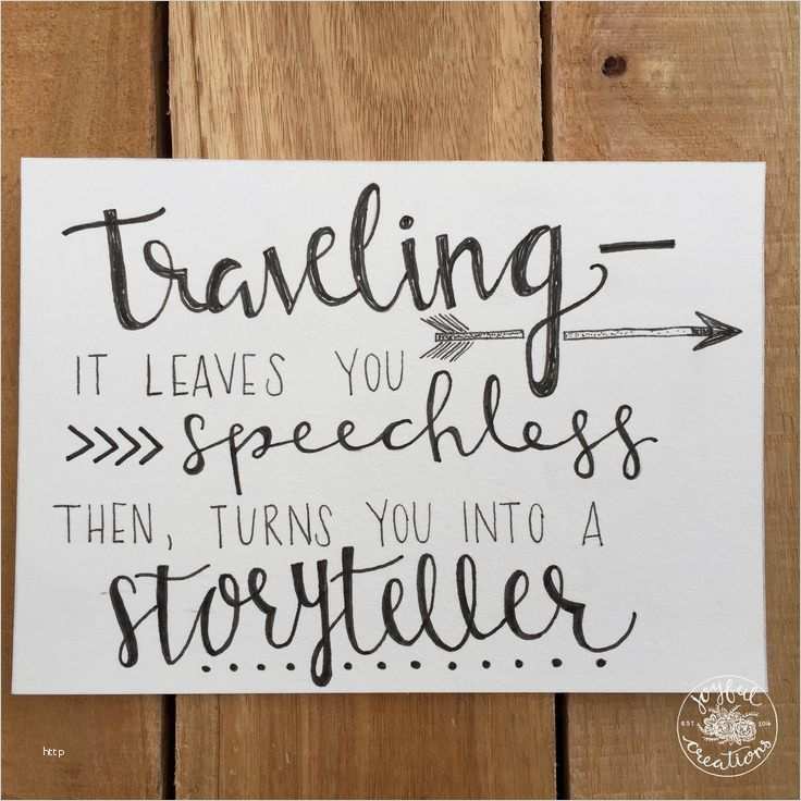 Wohnmobil Tagebuch Vorlage Schön Traveling Quote Hand Lettering Home Decor