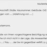 Wohnungsbesichtigung Vorlage Elegant Download Ablehnungsschreiben Wegen Begleitung Bestimmter