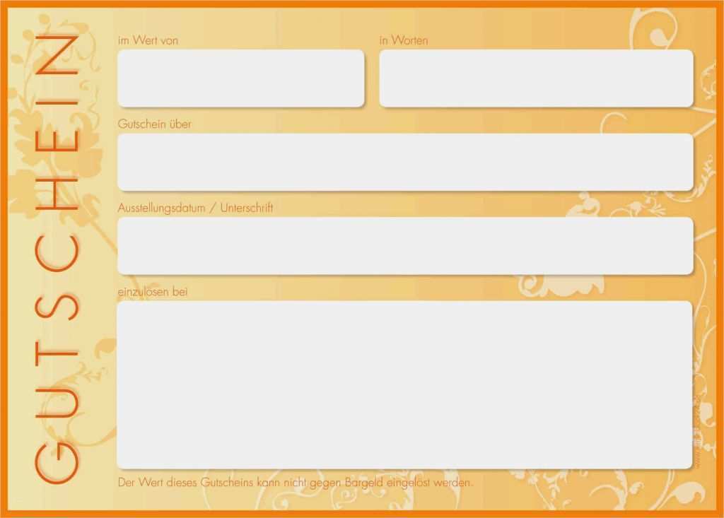 Word Gutschein Vorlage Gut 7 Gutschein Vorlagen Word Kostenlos