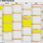 Word Kalender Vorlage Beste Kalender 2020 Sachsen Ferien Feiertage Word Vorlagen
