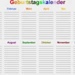 Word Kalender Vorlage Inspiration Geburtstagskalender In Word Zum Ausdrucken 8 Varianten