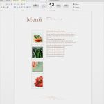 Word Speisekarte Vorlage Süß Speisekarte Schnell Zusammengestellt – Wordvorlage