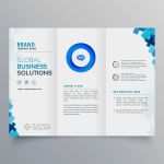 Word Vorlage Flyer 2 Spaltig Genial Trifold Business Brochure Vector Design Template