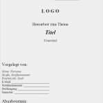 Word Vorlage Wissenschaftliche Arbeit Gut Deckblatt Hausarbeit Seminararbeit Bachelorarbeit