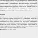 Word Vorlage Wissenschaftliche Arbeit Inspiration Vorlage Für Wissenschaftliche Arbeiten In Den