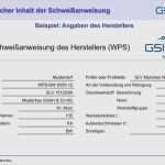 Wps Schweißanweisung Vorlage Luxus Schweißanweisung Wps Vorlage Erstaunlich A Weiß