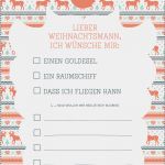 Wunschliste Geburtstag Vorlage Neu Dein Weihnachts Wunschzettel Zum Ausdrucken