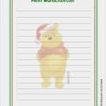 Wunschzettel Weihnachtsmann Vorlage Fabelhaft Beas Winniepooh
