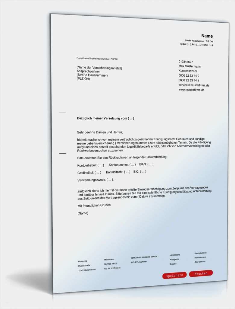 Wwk Lebensversicherung Kündigen Vorlage Gut Kündigung Lebensversicherung