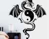 Yin Yang Tattoo Vorlagen Wunderbar Großer Drache Tribal Yin Yang Wandtattoos