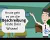 Youtube Video Beschreibung Vorlage Schönste Deutsch Beschreibung Verfassen Teste Dein Wissen