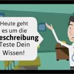 Youtube Video Beschreibung Vorlage Schönste Deutsch Beschreibung Verfassen Teste Dein Wissen