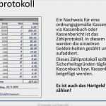 Zählprotokoll Kasse Vorlage Erstaunlich Zählprotokoll Kasse Vorlage Süß ordnungsgemäße