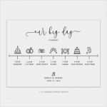 Zeitleiste Vorlage Download Beste Wd5 Hochzeit Timeline Vorlage Weiß &amp; Rustikale Optik