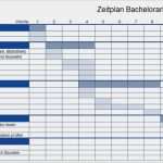 Zeitplan Erstellen Excel Vorlage Genial Zeitplan Erstellen Bachelorarbeit Mit Excel Vorlage