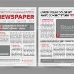 Zeitungslayout Vorlage Download Großartig Tägliche Zeitung Zeitschrift Designvorlage Mit Zwei Seiten