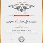 Zertifikat Vorlage Word Genial Zertifikat Vorlage Vektor Illustration