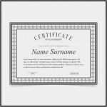 Zertifikat Vorlage Word Luxus Vektor Zertifikat Vorlage Mit Dunkelgrauen Rändern