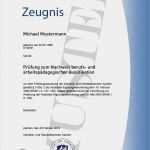 Zeugnis Vorlage Pdf Schönste Zeugnis Ihk Zeugnis Zur Ausbildereignungsprüfung