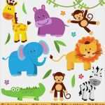 Zoo Gutschein Vorlage Erstaunlich Zoo Jungle Safari Animals Clipart Illustrations