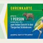 Zoo Gutschein Vorlage Neu Ehrenkarte Kinder Jugendliche 6 Bis 18 Jahre