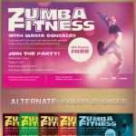 Zumba Flyer Vorlagen Beste Zumba Fitness Class Flyer Template On Behance