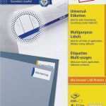 Zweckform 3666 Vorlage Word Elegant Universal Etiketten 3666